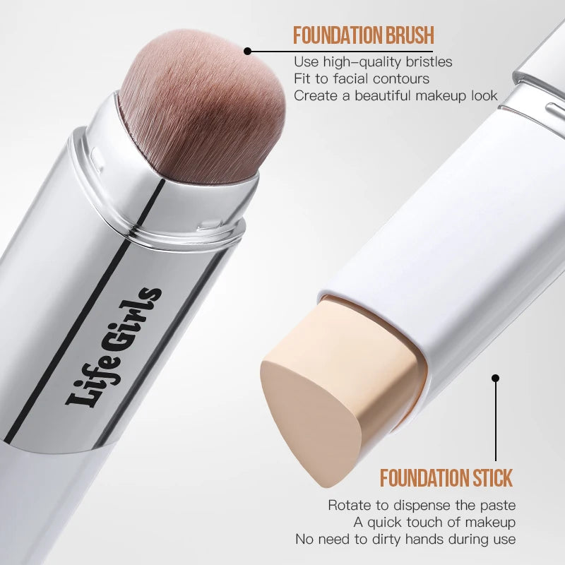 TEVIAA® – Teint Parfait en 30 Secondes – Stick Fond de Teint Adaptatif 4-en-1 – Économisez Temps et Argent