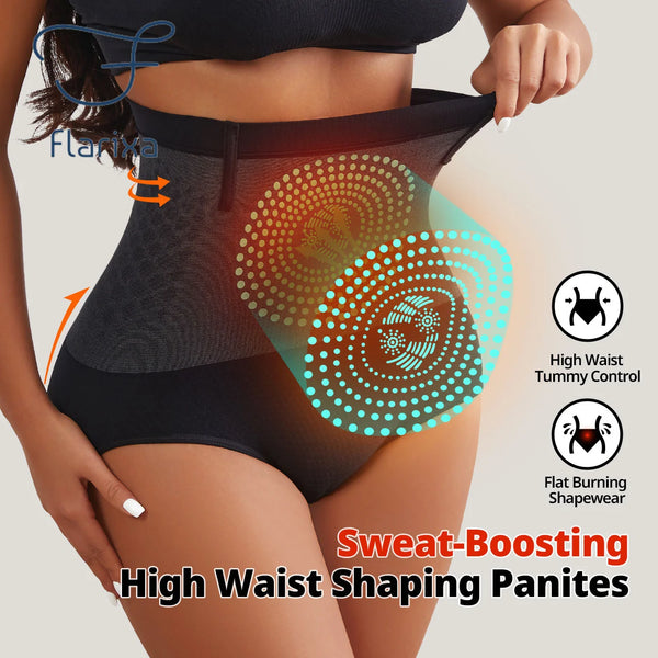 Shorts sculptants doux pour femmes, à microparticules, sans couture, taille haute, contrôle abdominal, rehaussement des fesses, antidérapants
