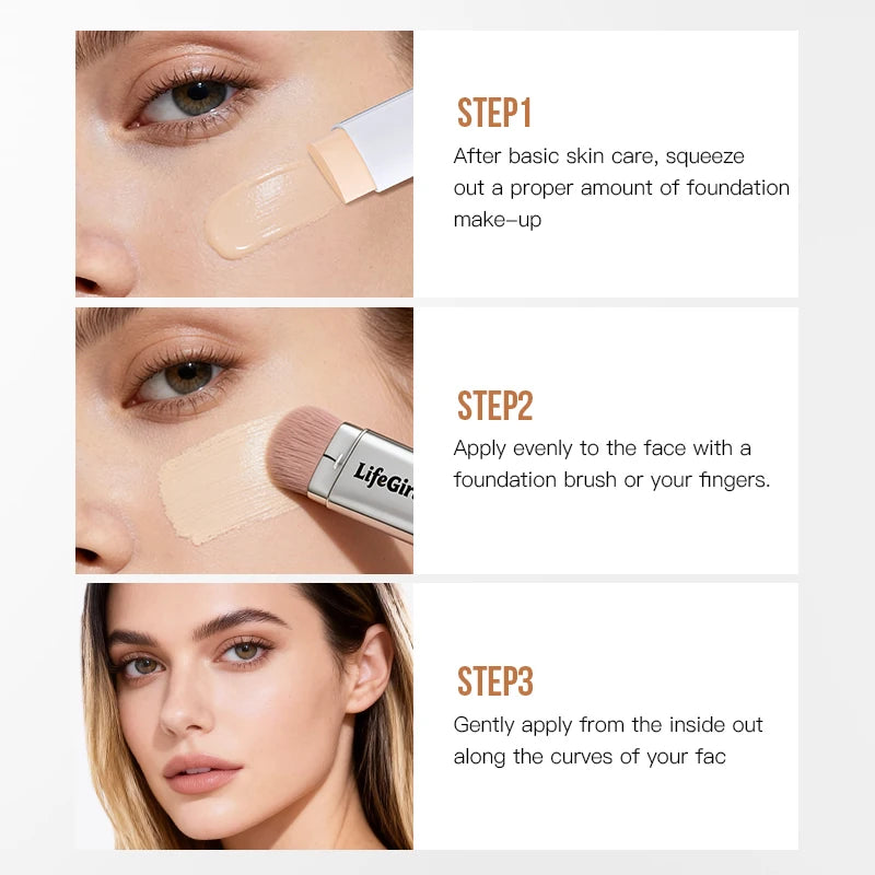 TEVIAA® – Teint Parfait en 30 Secondes – Stick Fond de Teint Adaptatif 4-en-1 – Économisez Temps et Argent